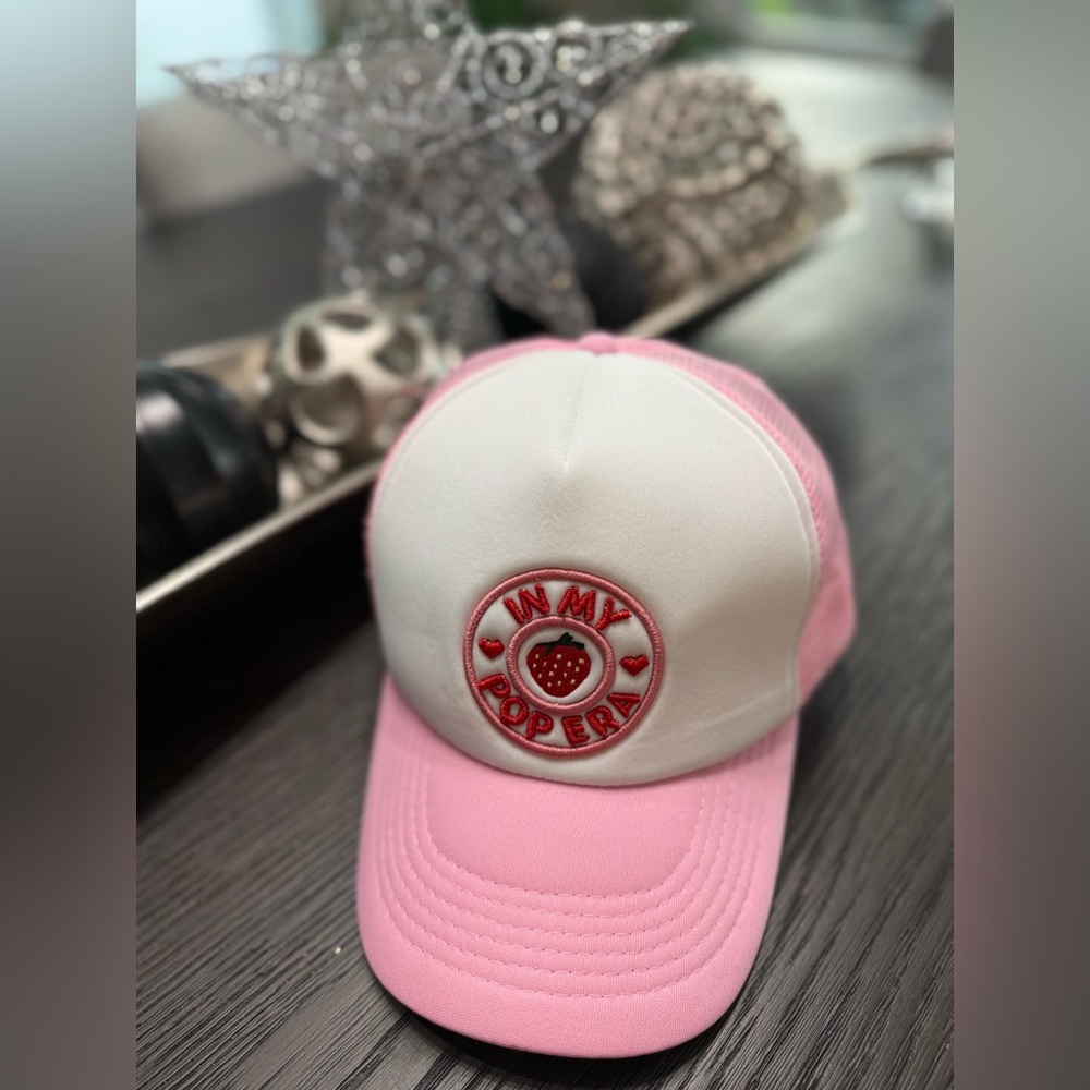 Trucker Cap with Red Embroidery